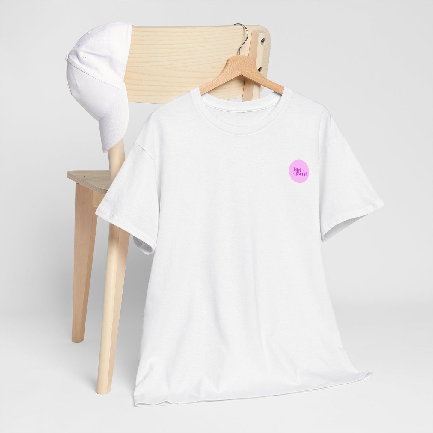 Inspirational Unisex Heavy Cotton Tee - 'be Girl pwrd'