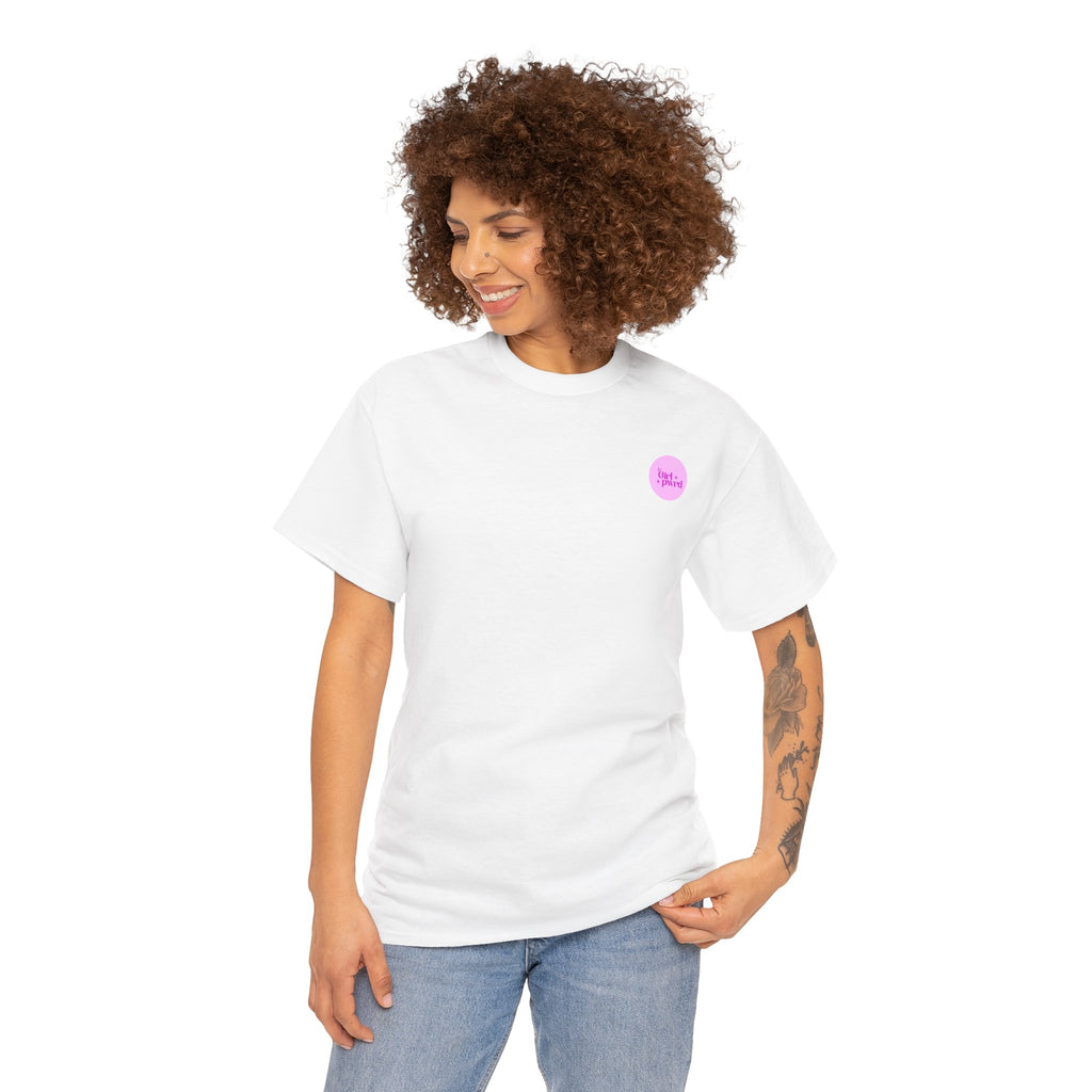 Inspirational Unisex Heavy Cotton Tee - 'be Girl pwrd'