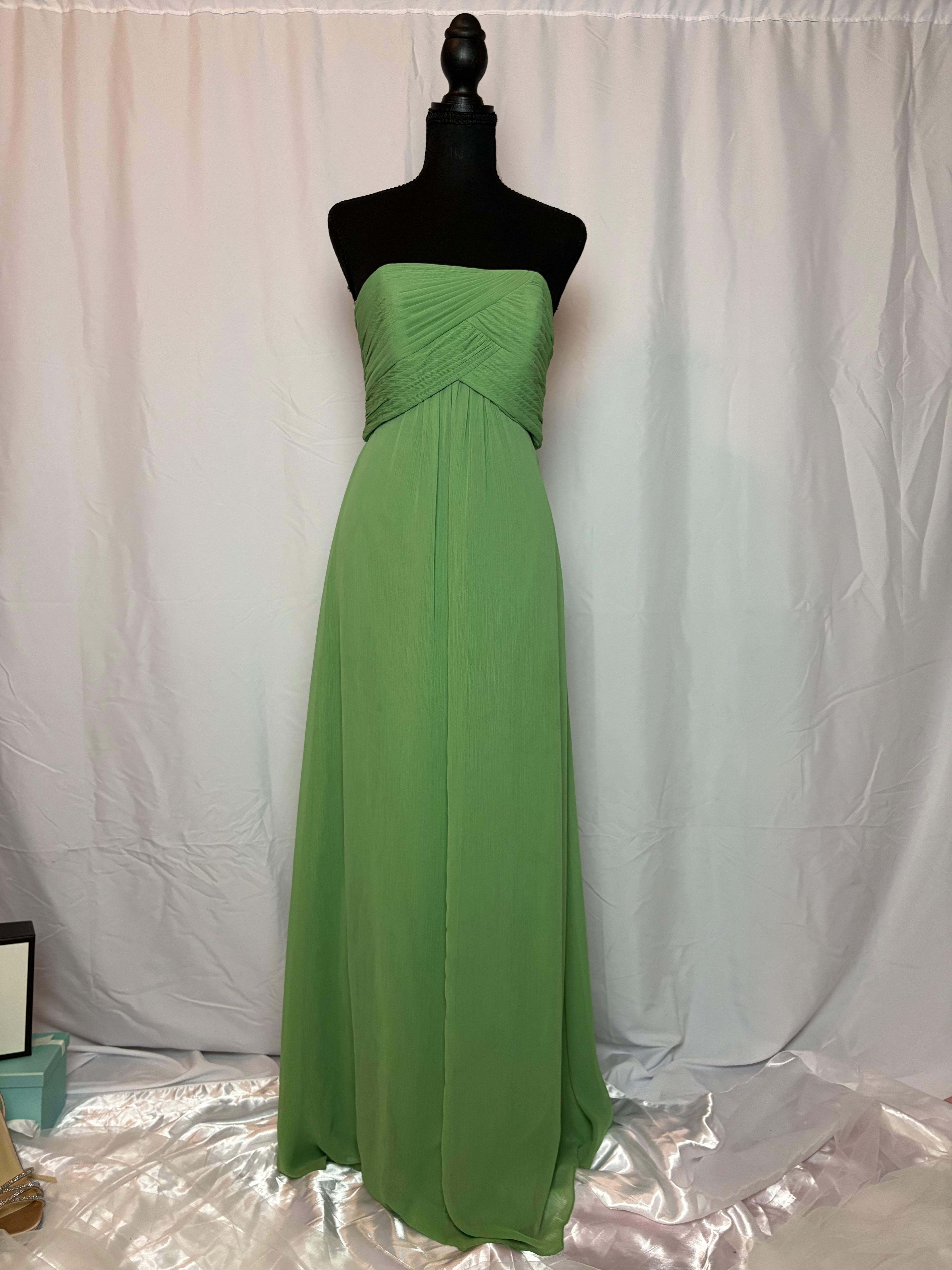 Lime Green Bodice Dress by Vineyard Collection - Size 2