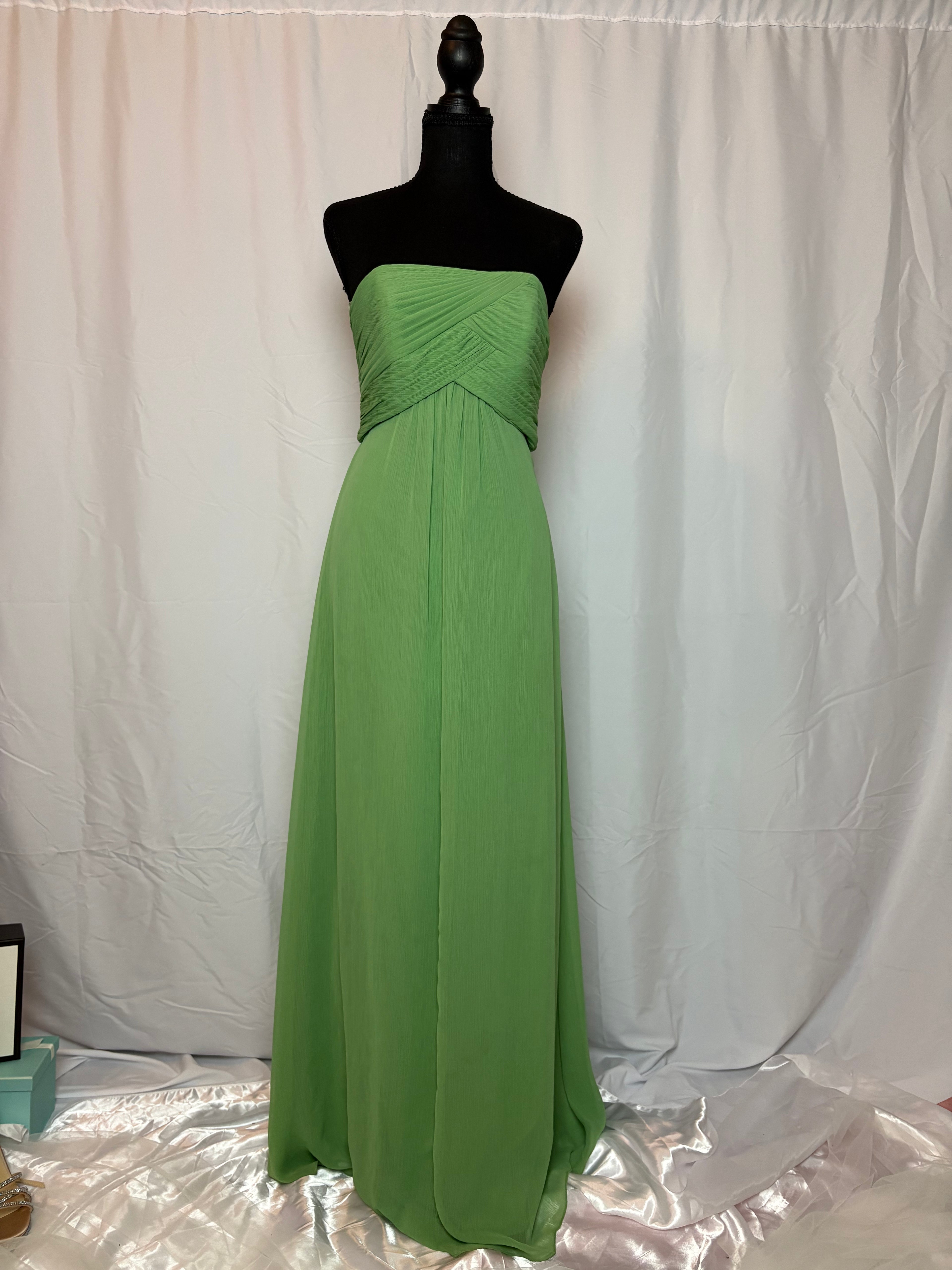 Lime Green Bodice Dress by Vineyard Collection - Size 2