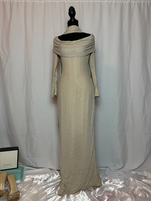 babyboo gold dress Babyboo Nude Sequins Gown